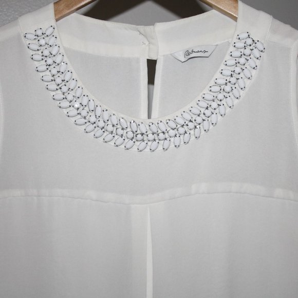 Medium - Reitmans - White Women's Blouse - Picture 4 of 9